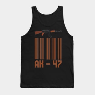 ak 47 barcode Tank Top